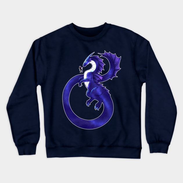 Space Dragon Draco Crewneck Sweatshirt by SakuraDragon